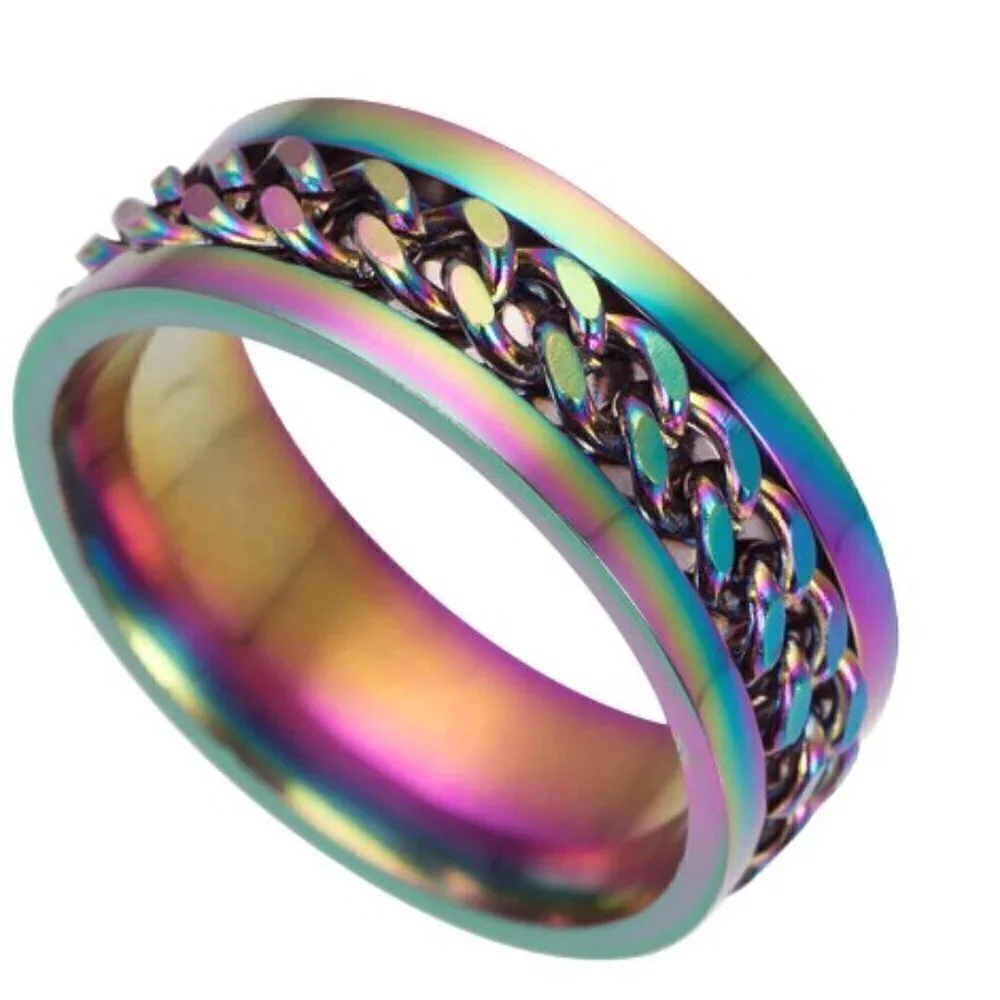 SPINNER CHAIN RING UNISEX